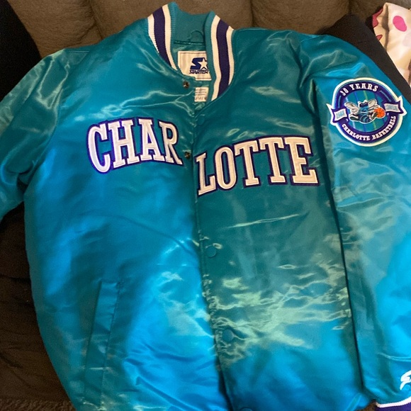 30th year in the NBA charlotte hornets rare bomber jacket